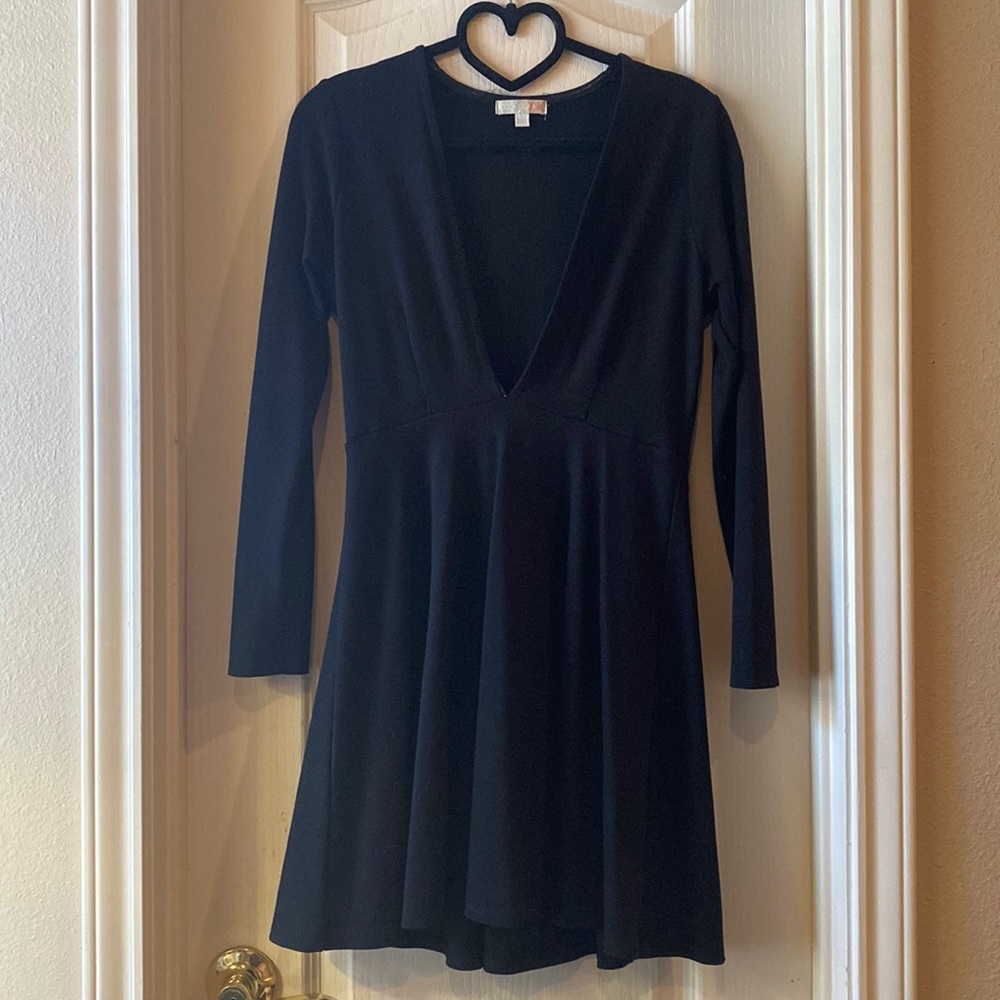 GB plunge neckline skater dress